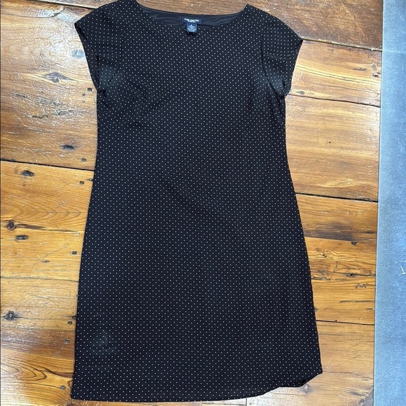 The Limited Vintage Black Polka Dot Dress with Cap Sleeves Size 8 - Picture 1 of 9